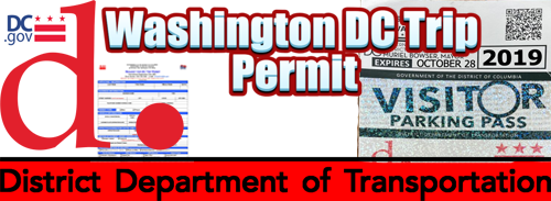 Obtain a trip permit to travel into Washongton DC